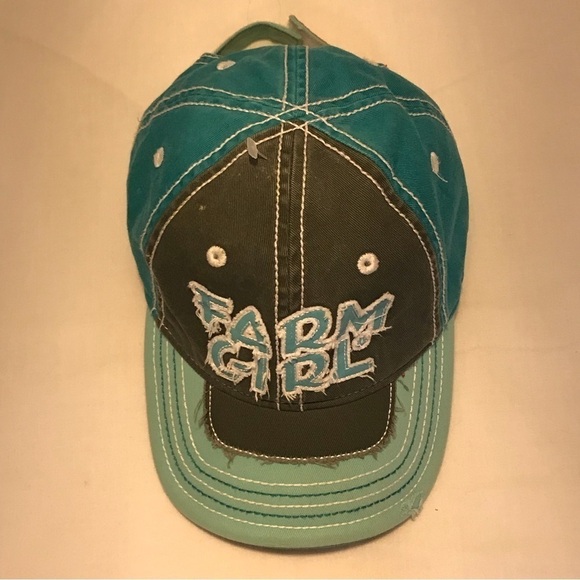 J. America / Farm Girl Adjustable Distressed Girl's Cap - Picture 10 of 16